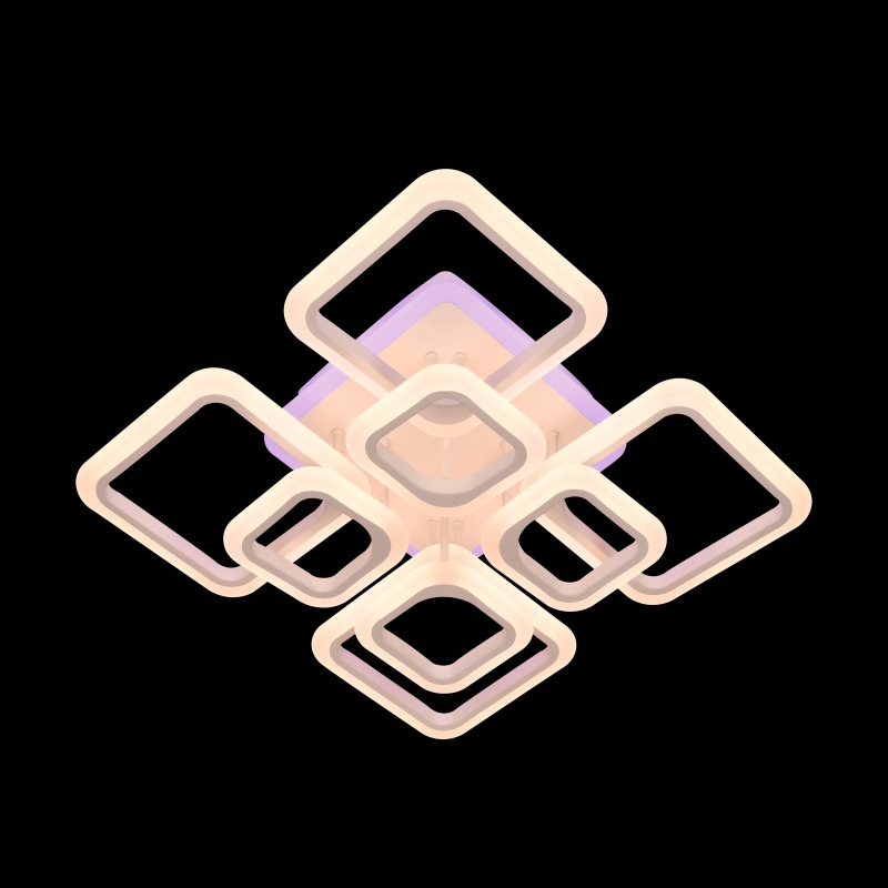 Lustra LED NEW Square Design, SLC, Patrata 8 cu Telecomanda - imagine 5