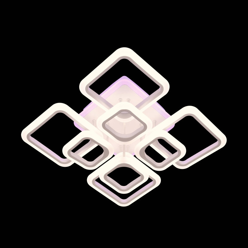 Lustra LED NEW Square Design, SLC, Patrata 8 cu Telecomanda - imagine 6