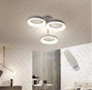 Lustra LED Elvira Circle Design SLC cu telecomanda, Lumina calda/neutra/rece si intensitate reglabila