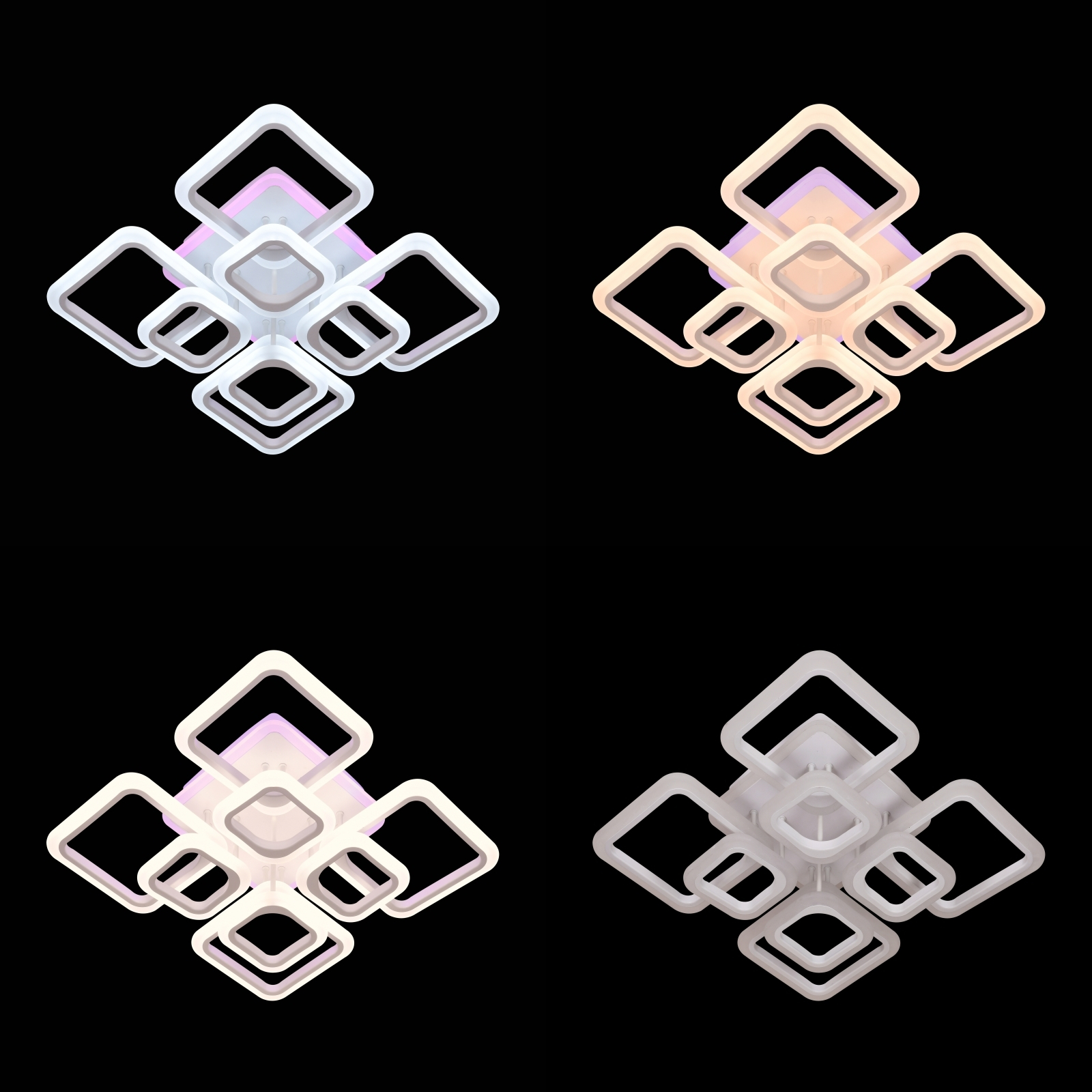 Lustra LED NEW Square Design, SLC, Patrata 8 cu Telecomanda - imagine 7