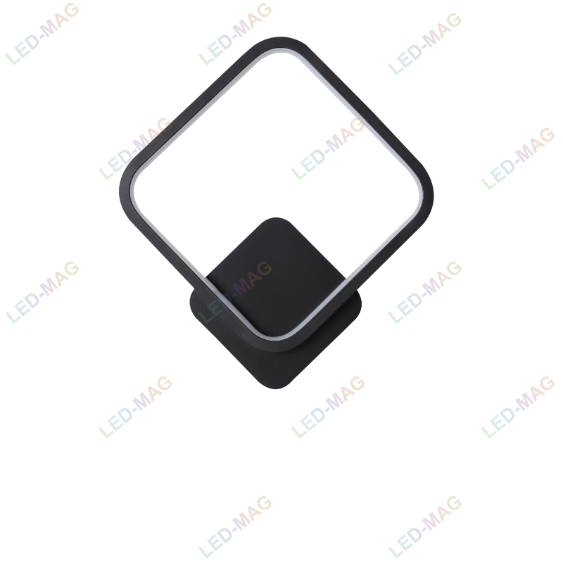 Aplica perete Led NEW Square Design Neagra - imagine 5