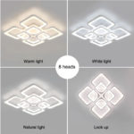 Lustra LED Square Design, SLC, Patrata 8 cu Telecomanda - imagine 3