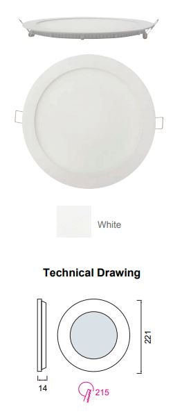 Spot led incastrat Slim 18W, 2700k/4200k - imagine 2