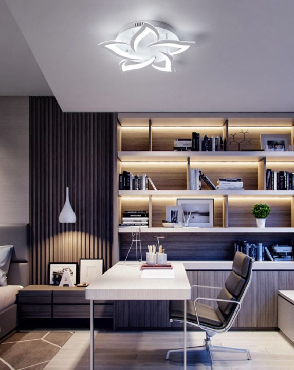 Lustra LED Blade 5 cu Telecomanda, lumina calda/ neutra/ rece si Intensitate reglabila - imagine 3