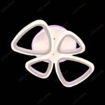 Lustra LED 2+2 Simba RGB cu Telecomanda, lumina calda/ neutra/ rece si Intensitate reglabila - imagine 3