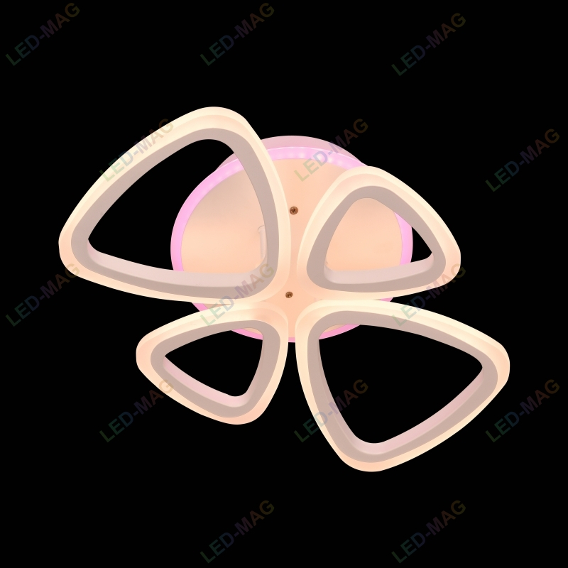 Lustra LED 2+2 Simba RGB cu Telecomanda, lumina calda/ neutra/ rece si Intensitate reglabila - imagine 4