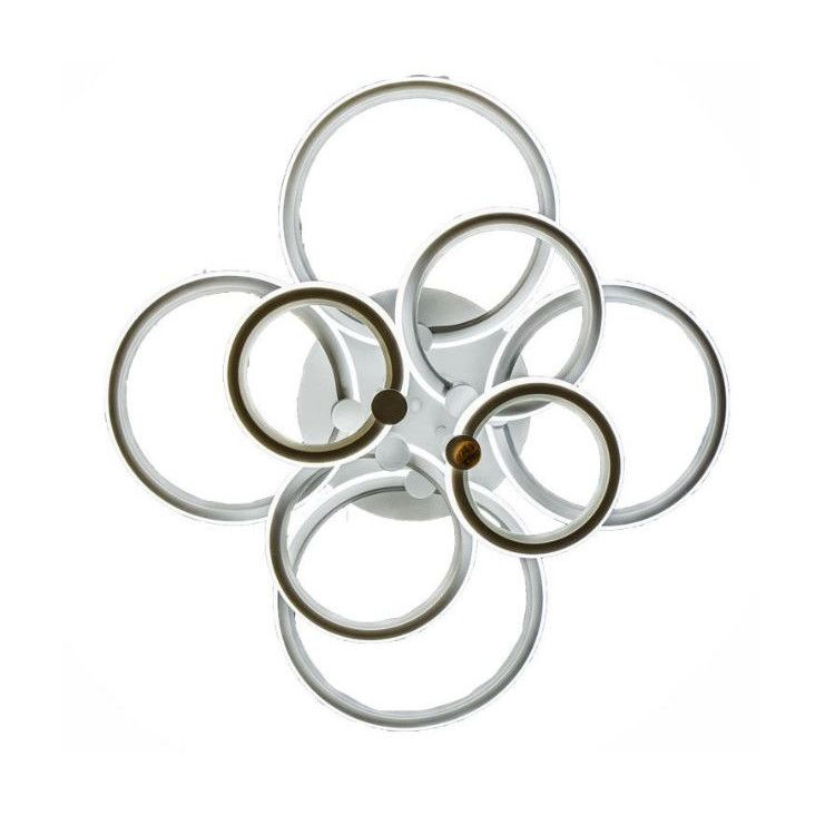 Lustra LED Circle Design, SLC, Patrata cu Telecomanda, lumina calda/ rece si intensitate reglabila SLC0005 - imagine 3