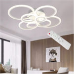 Lustra LED Circle Design, SLC, Patrata cu Telecomanda, lumina calda/ rece si intensitate reglabila SLC0005 - imagine 4
