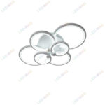Lustra LED Circle Design, SLC, Dreptunghiulara 6 cu Telecomanda, lumina calda/ rece si intensitate reglabila - imagine 5