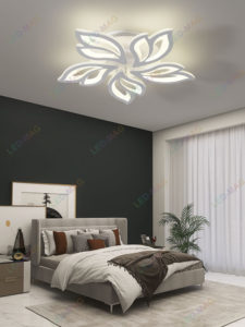 Lustra LED Flower 5 cu Telecomanda, lumina calda/ neutra/ rece si Intensitate reglabila