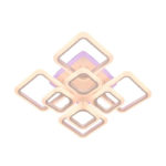 Lustra LED NEW Square Design, SLC, Patrata 8 cu Telecomanda - imagine 2