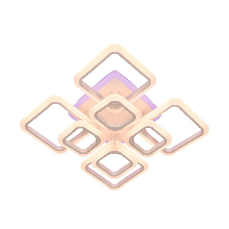 Lustra LED NEW Square Design, SLC, Patrata 8 cu Telecomanda - imagine 2