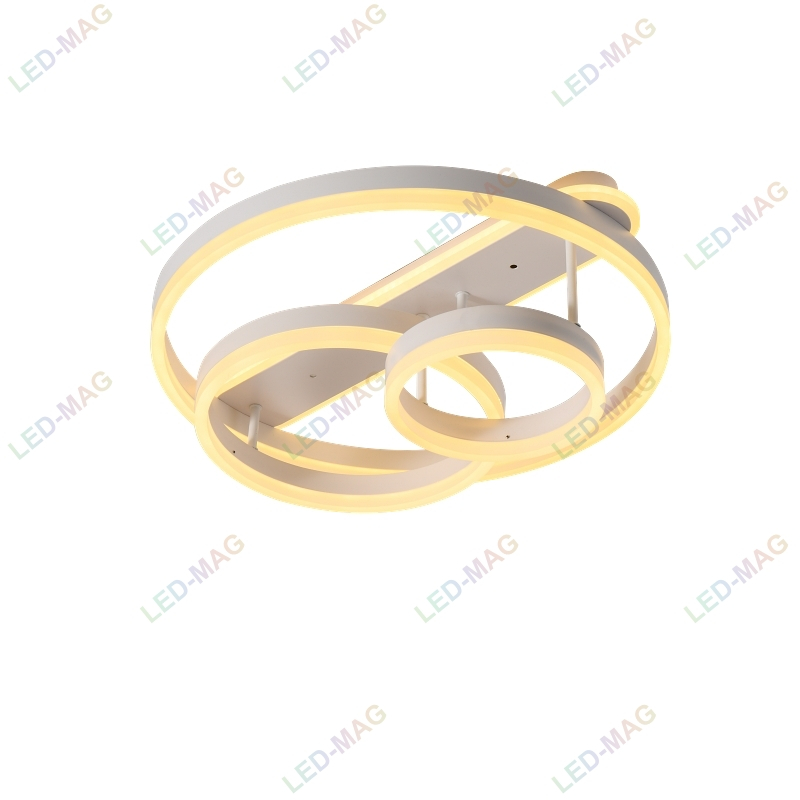 Lustra LED Circle Numva 3+1 White , SLC cu telecomanda, Intensitate reglabila si lumina calda, neutra, rece - imagine 4
