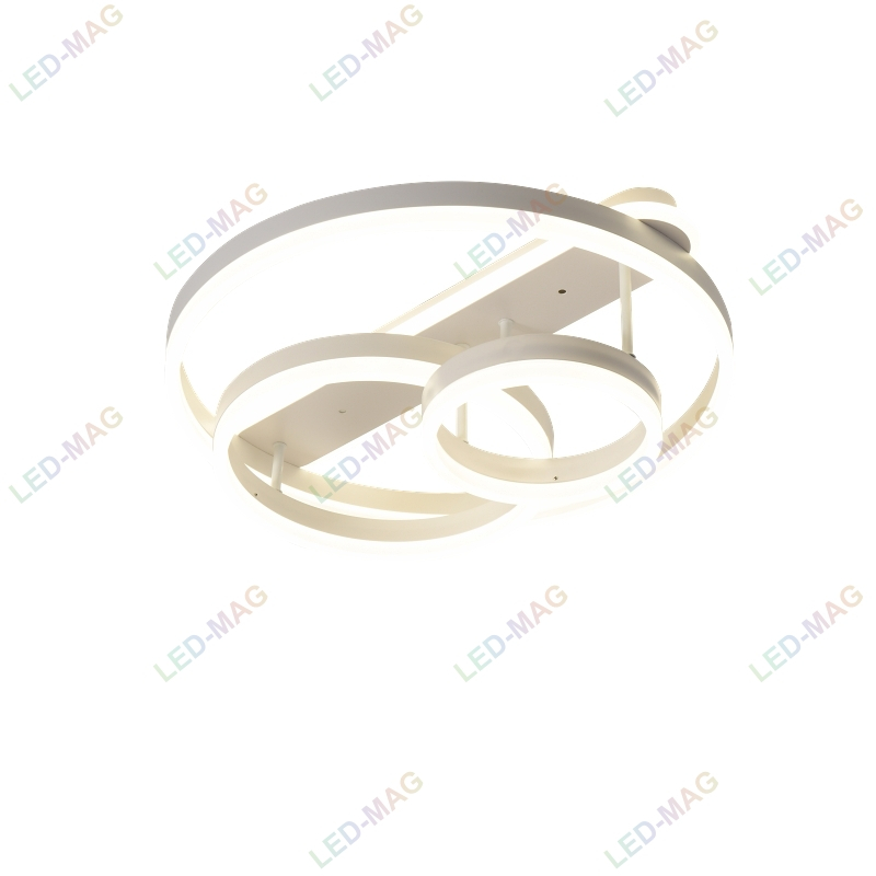 Lustra LED Circle Numva 3+1 White , SLC cu telecomanda, Intensitate reglabila si lumina calda, neutra, rece - imagine 3