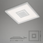 Plafoniera led patrata lumina interschimbabila 24w 2400lm cu telecomanda - imagine 5