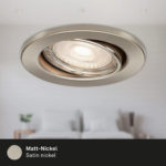 Set 3 spoturi LED Ultra Slim 3x460 lumeni Lumina Calda Nichel mat - imagine 5