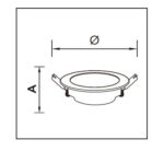 Spot led incastrat 6W 4000K 460 lumeni - imagine 4